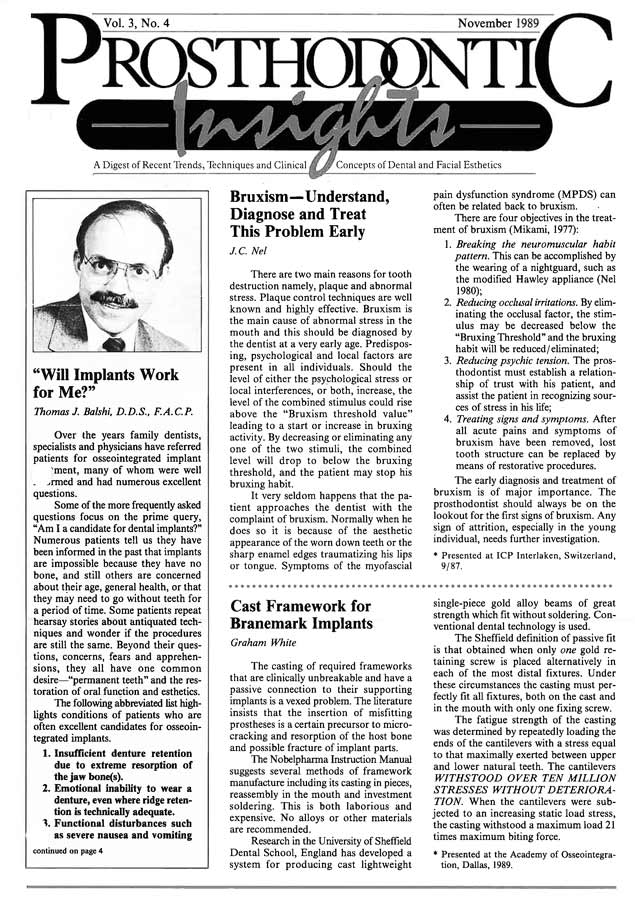 Insights Newsletter Nov 1994