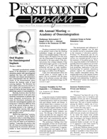 Insights Newsletter - Academy of Osseointegration 1989_07_3_3-1