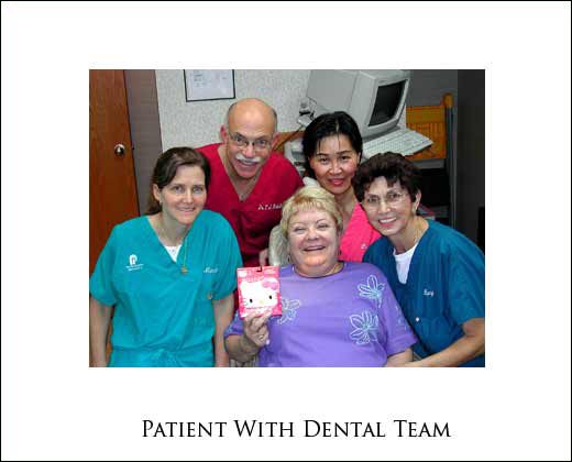 Patient with dental team