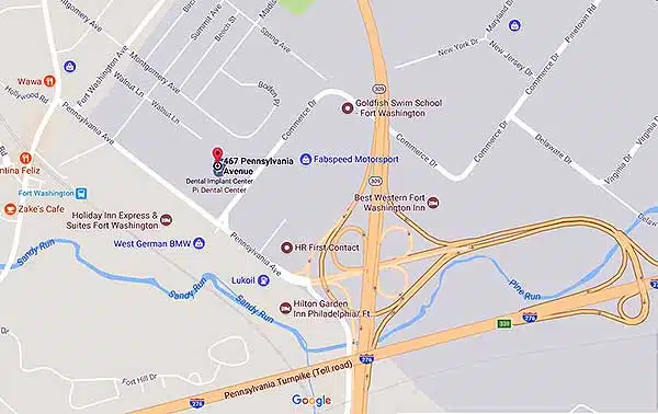 Map and Directions to Pi Dental