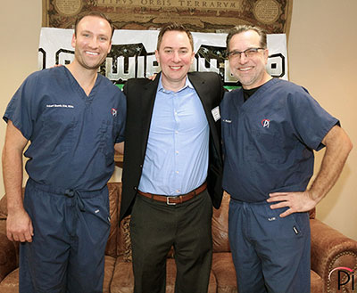 Dr. Robert Slauch (Pi Dental Center), Joe DeCamara (WIP), and Glenn Wolfinger (Pi Dental Center)